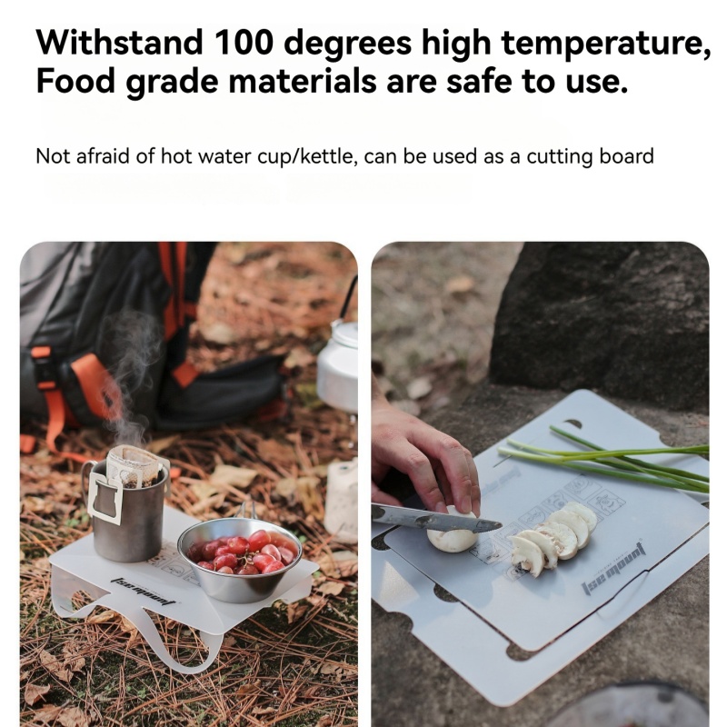 Camping Cooking Dining Set - Outdoor PP Board Klapptisch Camping Hochtemperaturbeständiger