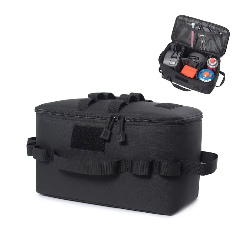 Camping Cooking Organizer - Outdoor-Camping-Aufbewahrungstasche, große Kapazität, Werkzeugtasche für Erdspieße,