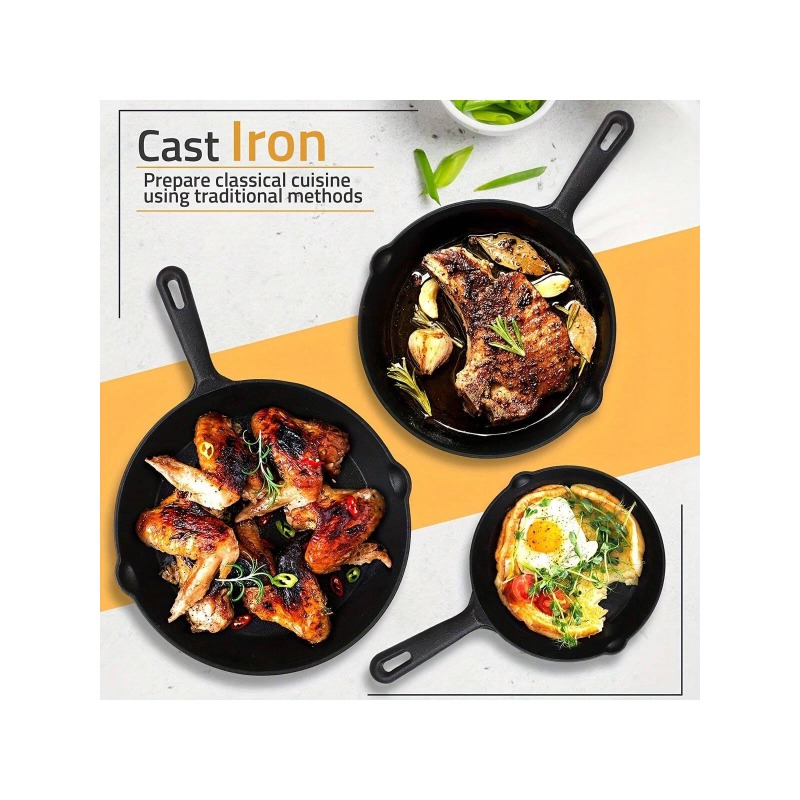 Schwarze 3/4/5-teilige Gusseis – Quality Camping Cooking Set Bewertung und Preis